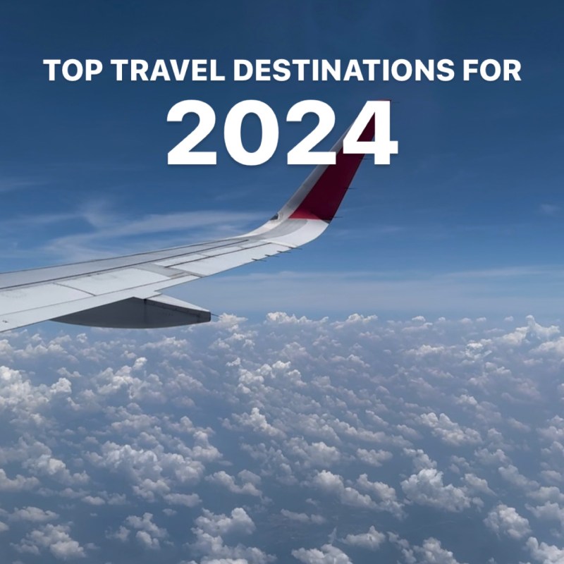 Top travel destinations for&nbsp;2024!